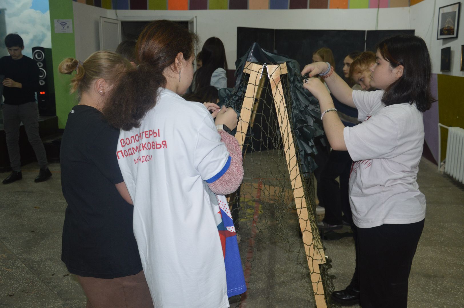 шатура, волонтеры подмосковья, городской округ люди, маскировочные сети, сво,