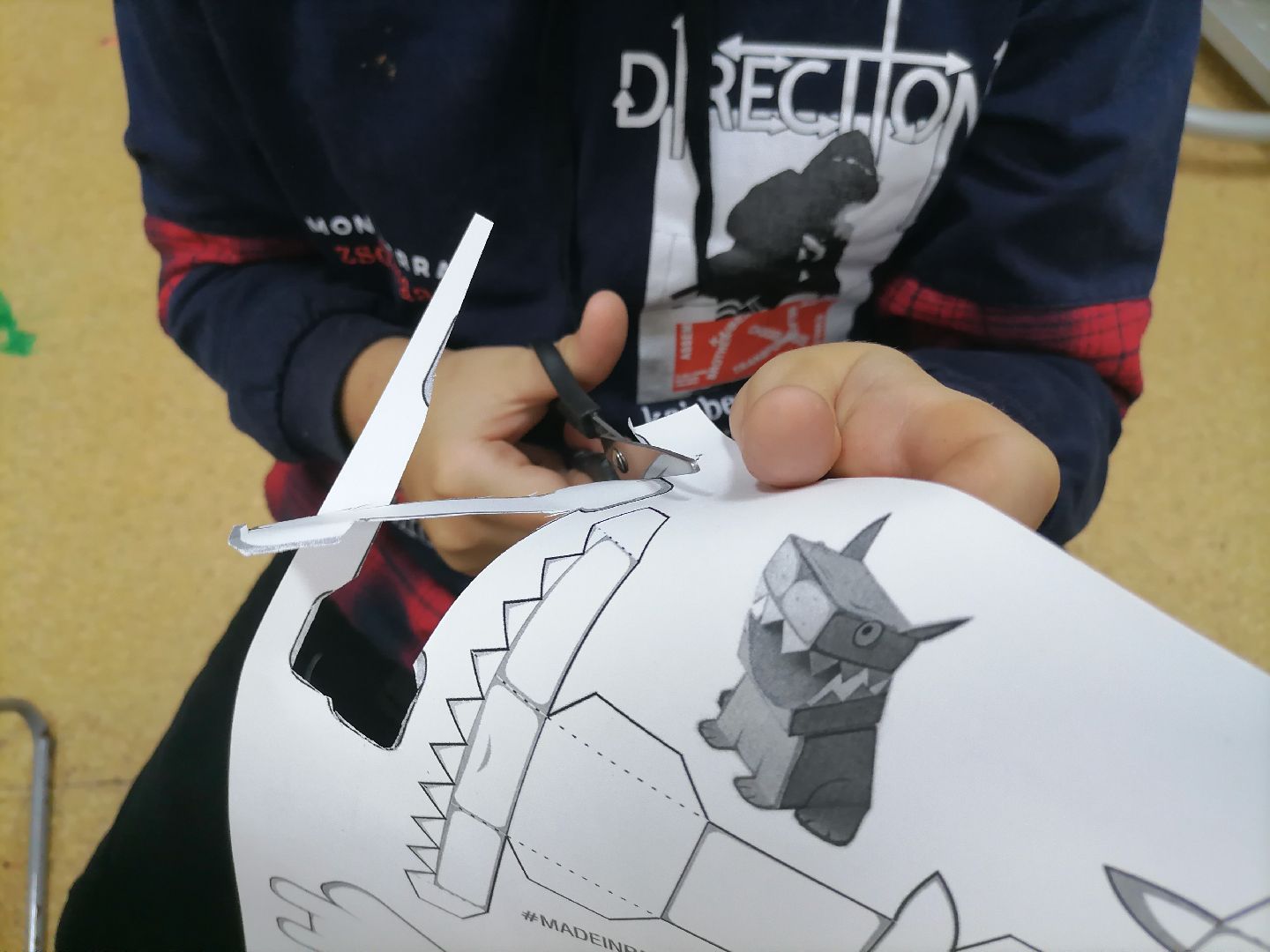 техническое моделирование, паперкрафт, дети,