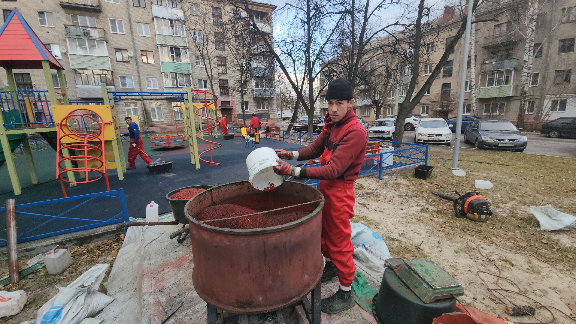 шатура, датская игровая площадка, Подмосковье, ремонт игровой площадки, городской округ люди,