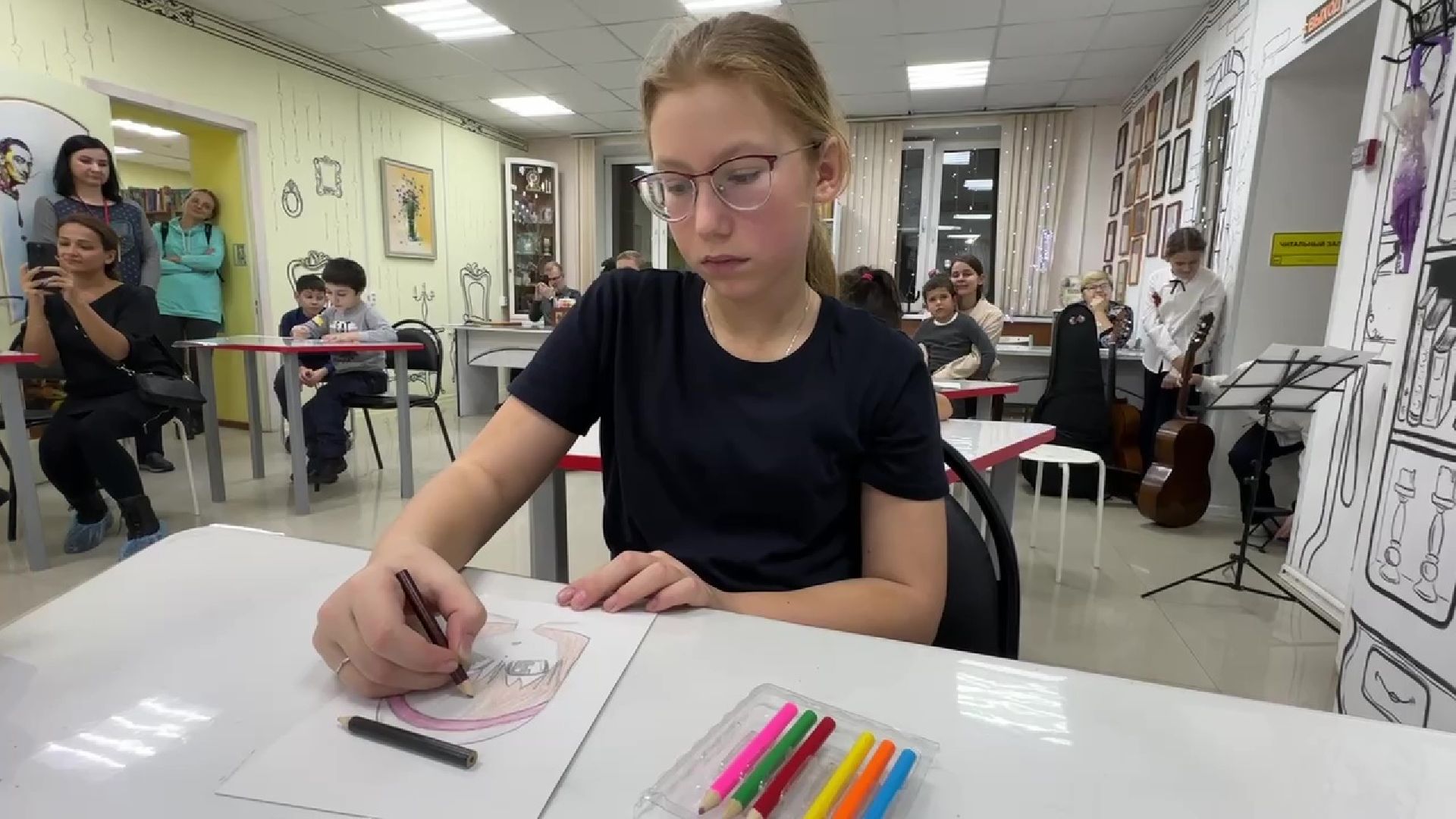 Реутов, библиотека, активности, мероприятия, рисование, музыка,