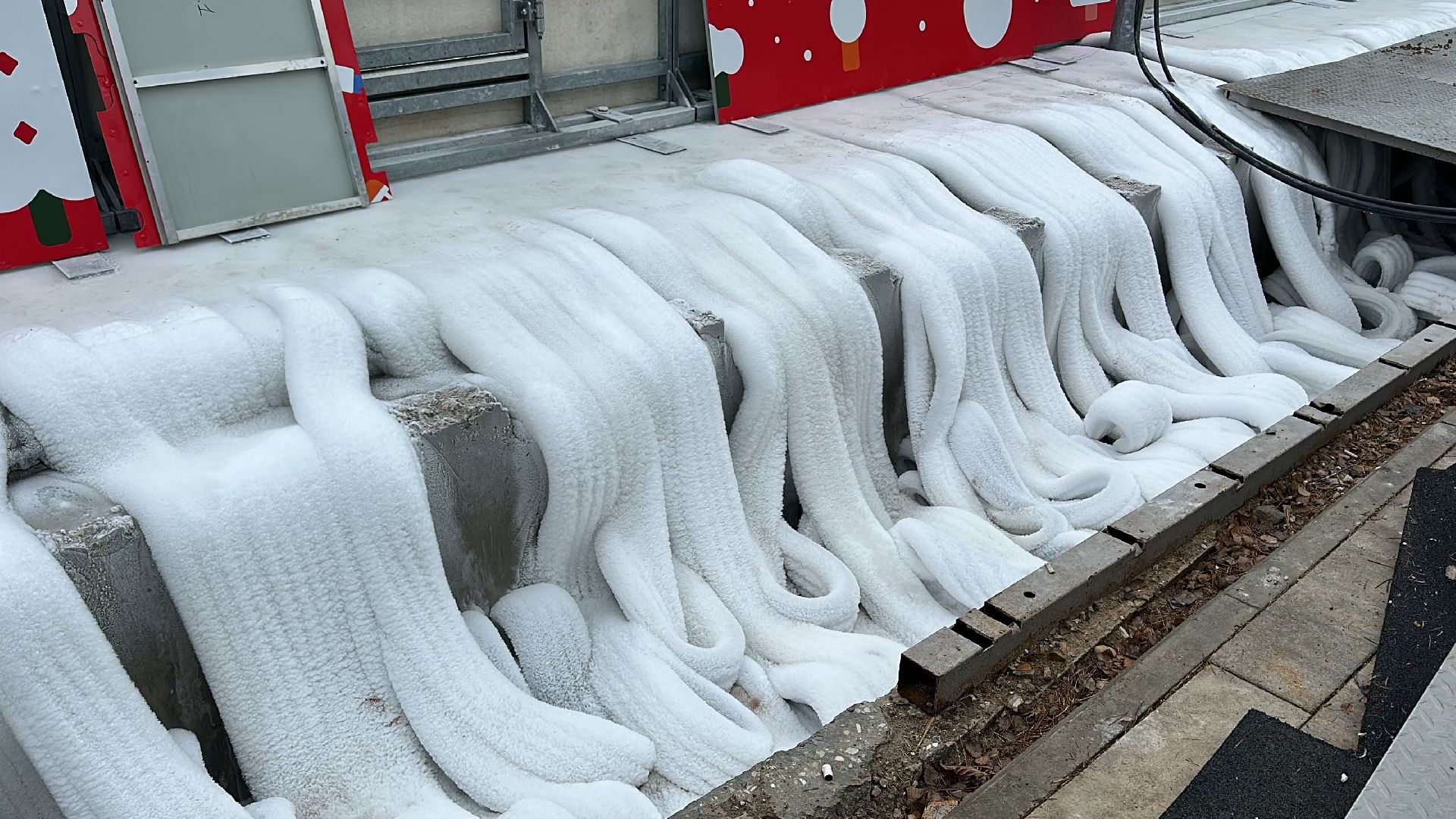 Одинцово, парки подмосковья, Парк Малевича, Заливка катка,