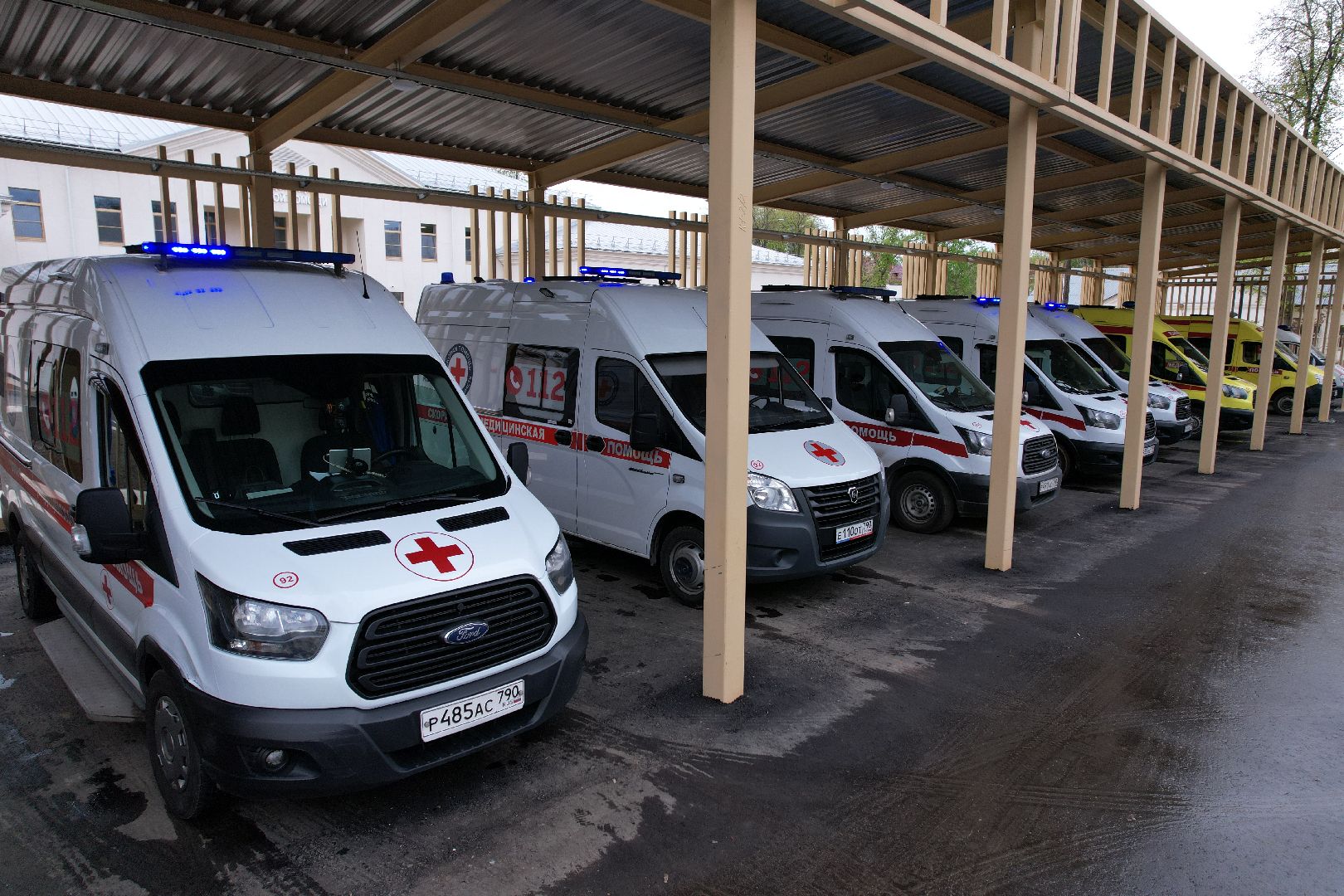 видное, видео с коптера, скорая,