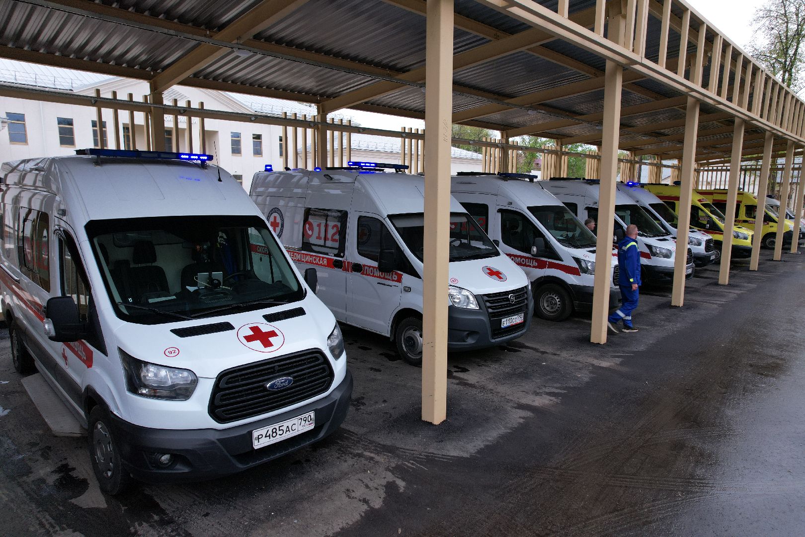 видное, видео с коптера, скорая,