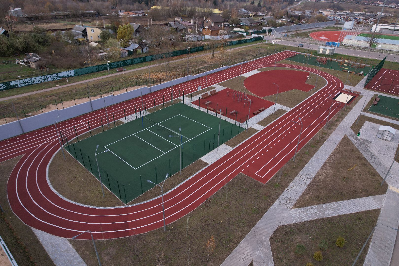 видео с коптера, школа, истра,