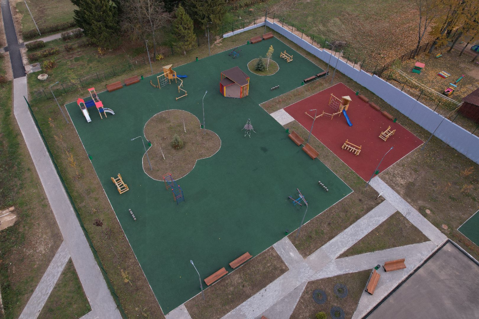 видео с коптера, школа, истра,