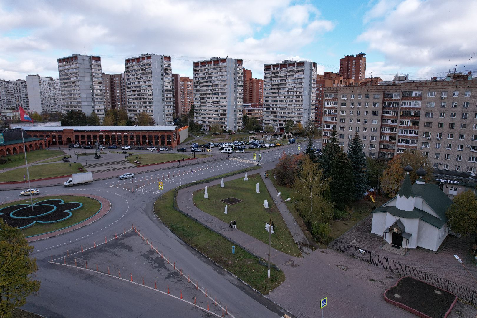 видео с коптера, площадь, джержинский, донской,