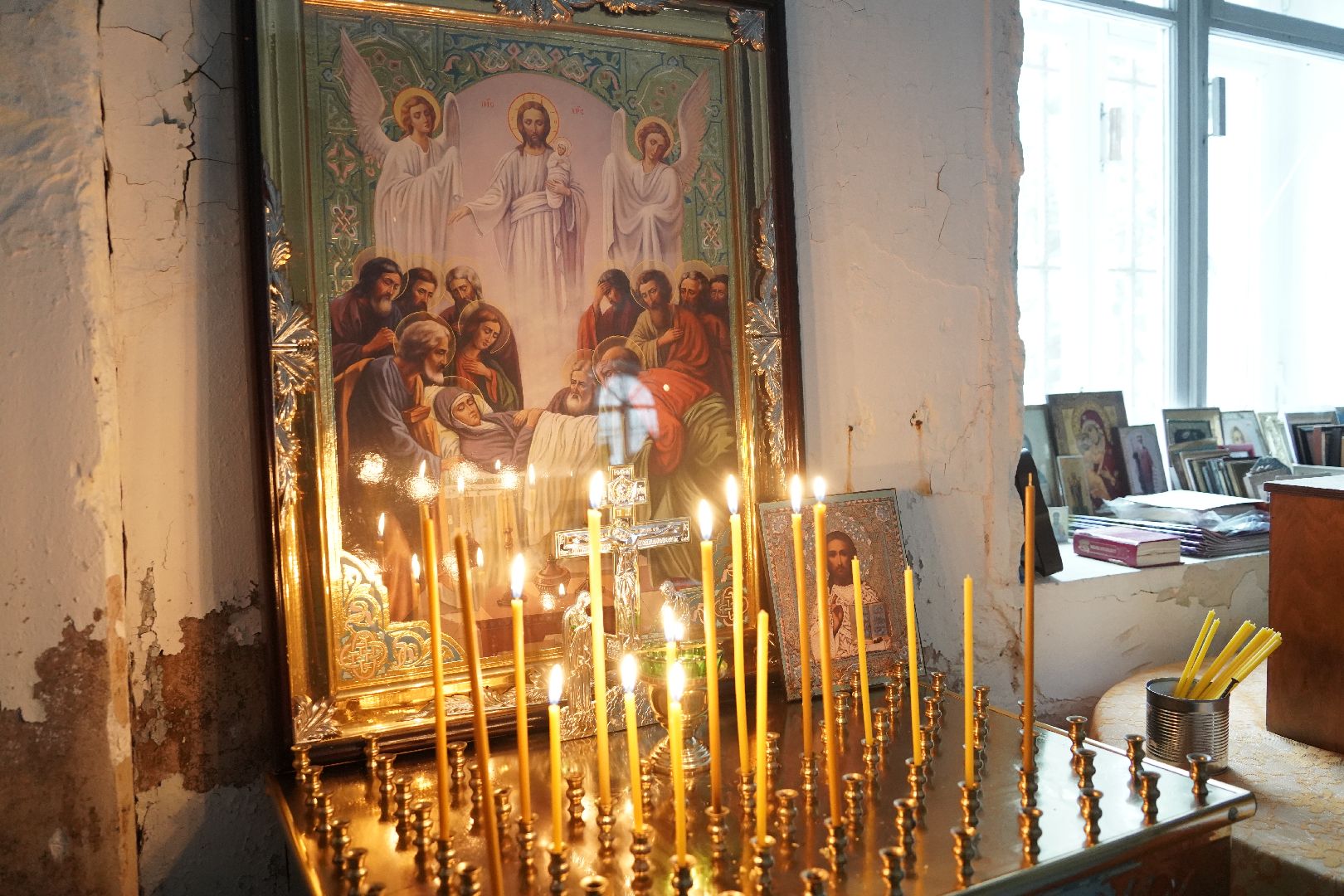 Евлево, Тихвинский храм, Микулин остров, Большая Шатура, Шатурское благочиние, Александро-Мариинский монастырь,