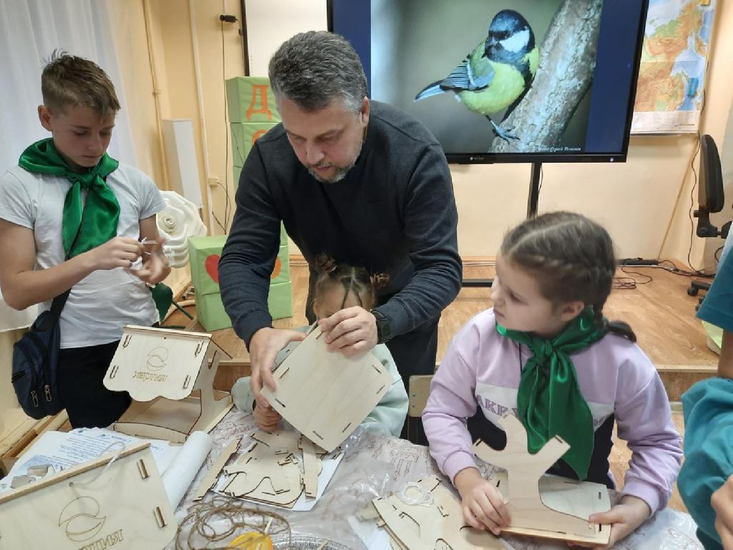 экологическая акция, Синичкин день, зеленый патруль, наро-фоминск,