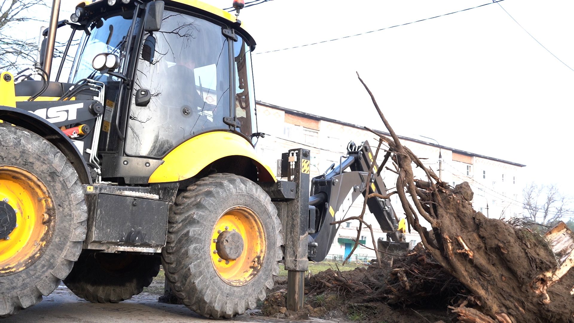 Большая Шатура, благоустройство, пни, корчевание,