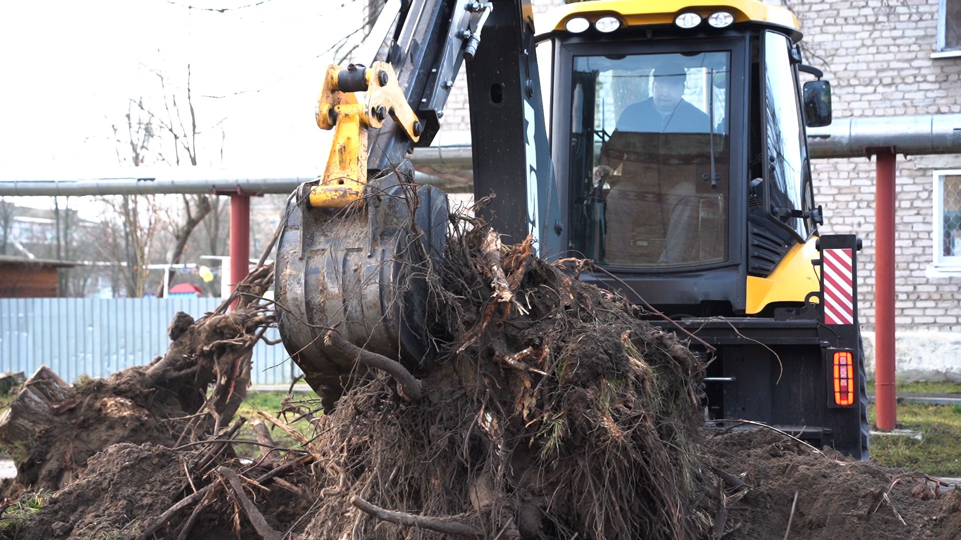 Большая Шатура, благоустройство, пни, корчевание,