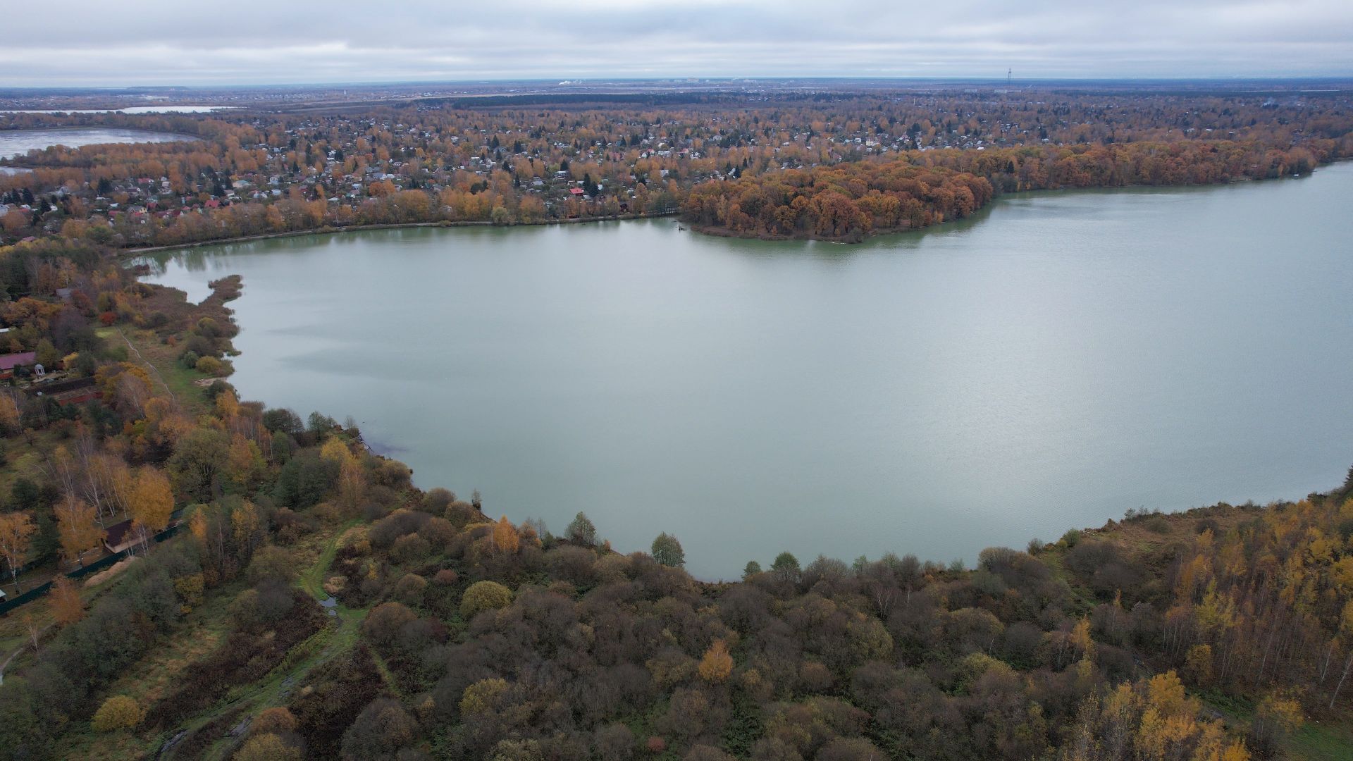 озеро, видео с коптера, купавна, рыба,