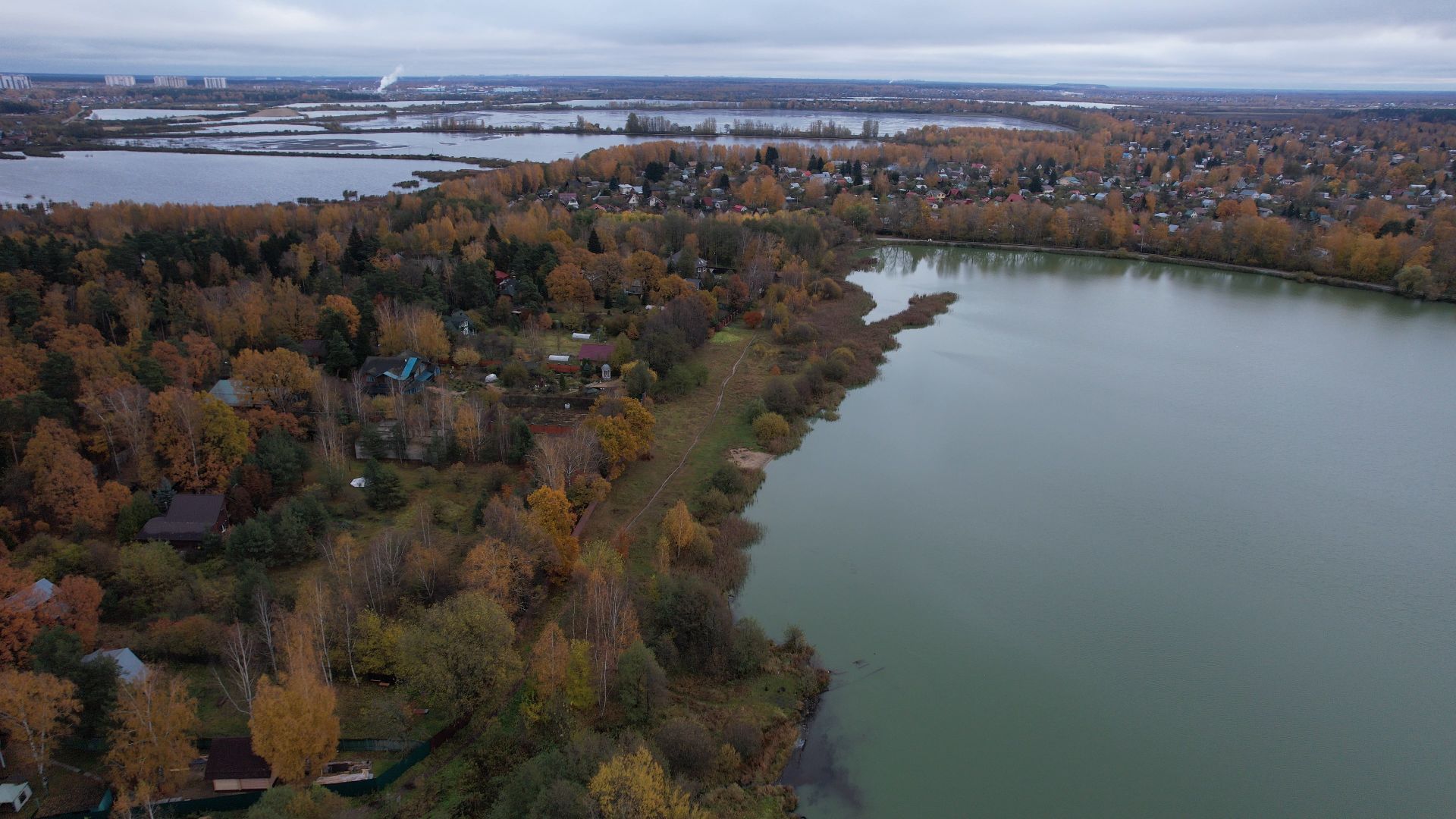 озеро, видео с коптера, купавна, рыба,