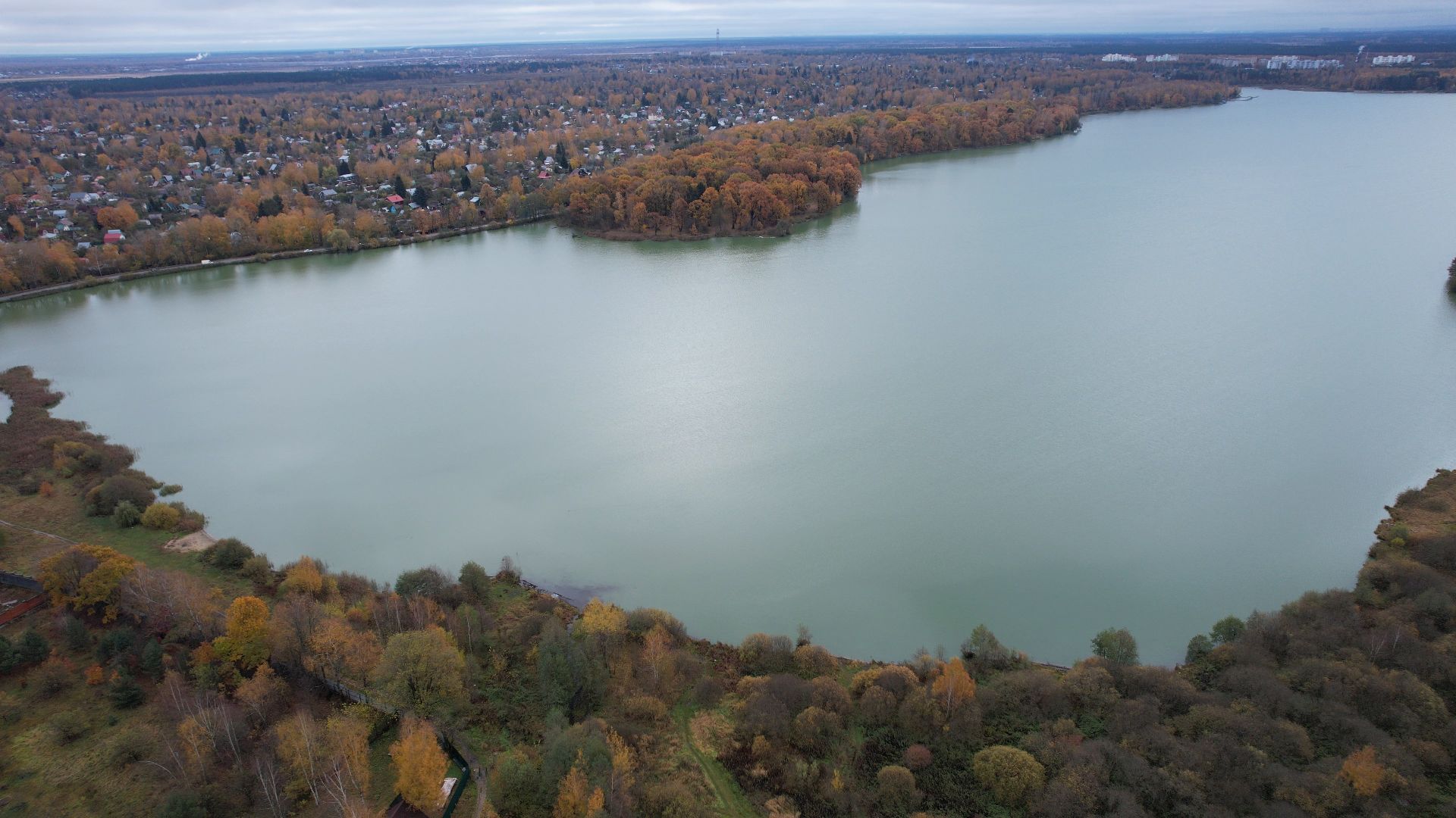 озеро, видео с коптера, купавна, рыба,