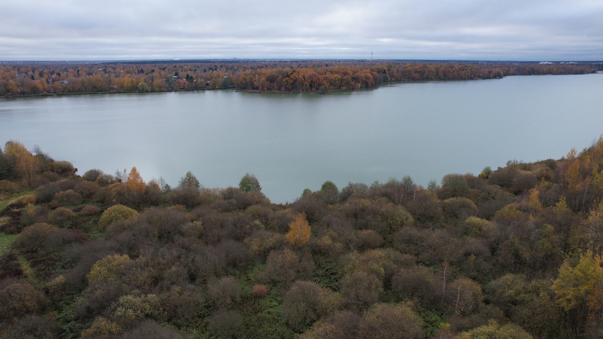 озеро, видео с коптера, купавна, рыба,