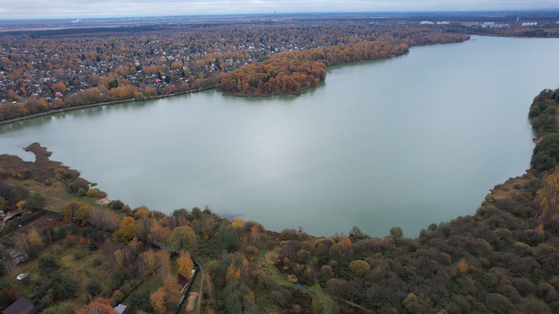 озеро, видео с коптера, купавна, рыба,