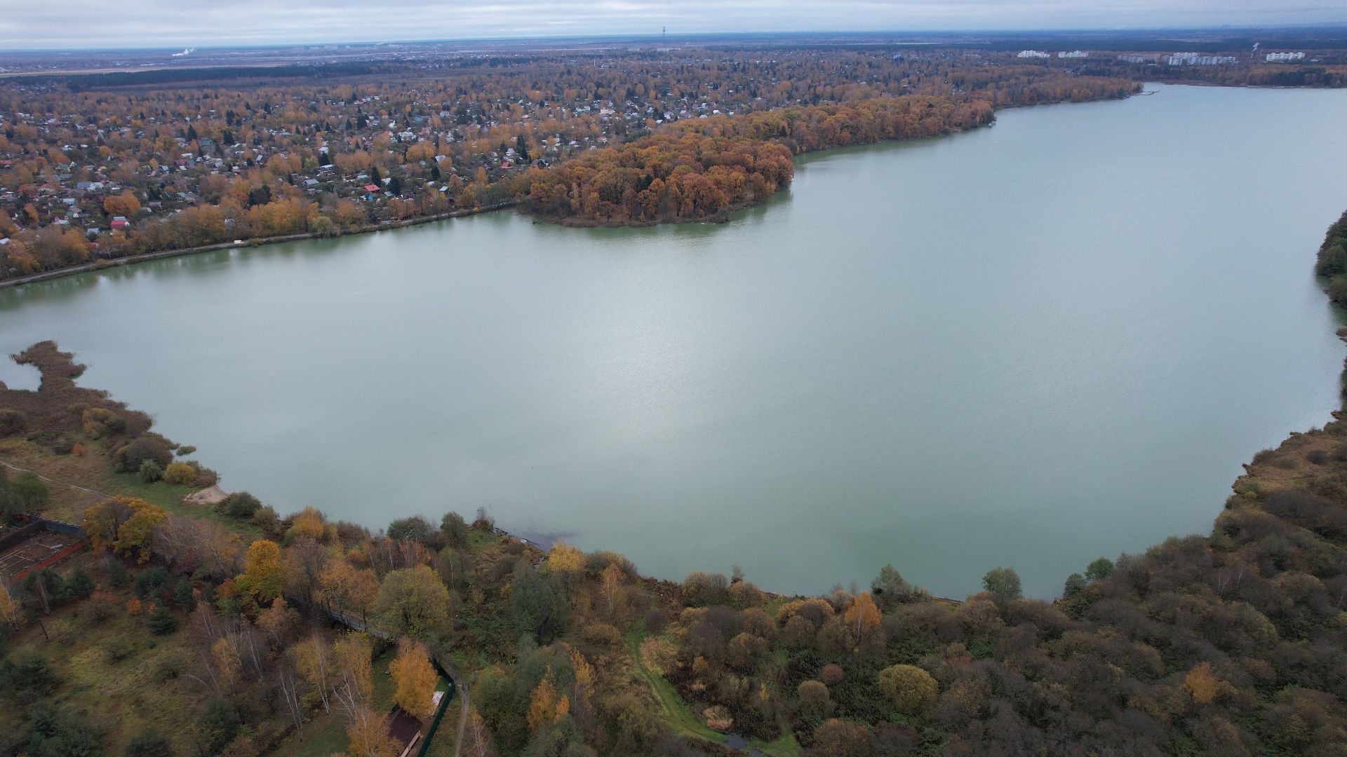 озеро, видео с коптера, купавна, рыба,