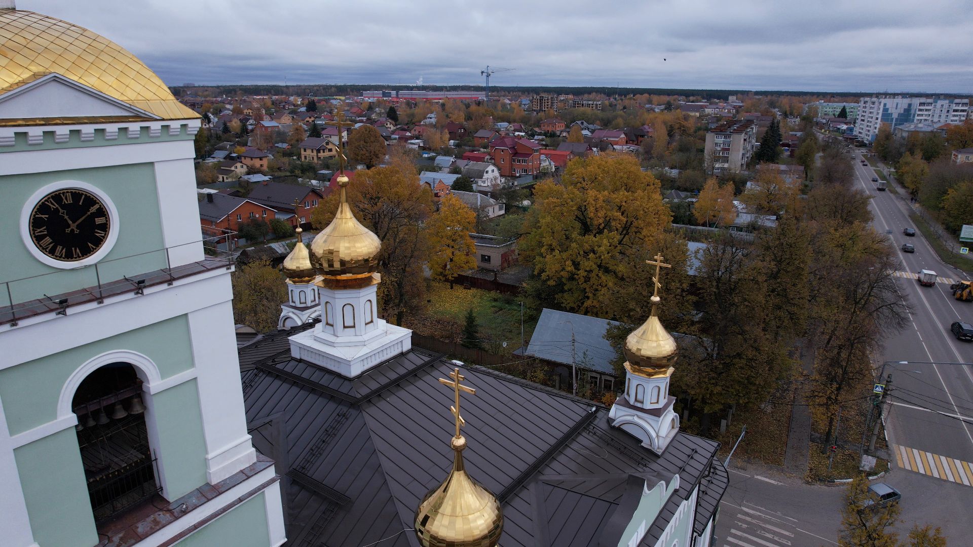 видео с коптера, храм, купавна,