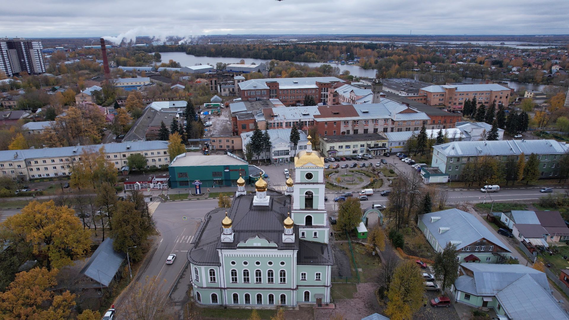 видео с коптера, храм, купавна,
