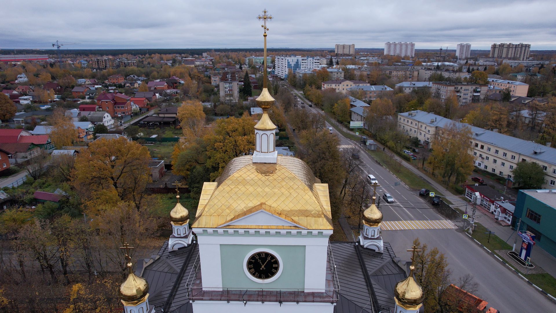 видео с коптера, храм, купавна,