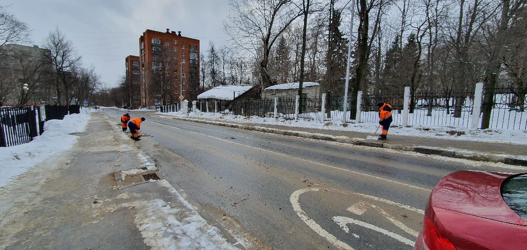 Дзержинский, уборка улиц, снегопады, коммунальная техника, ЖКХ, Подмосковье