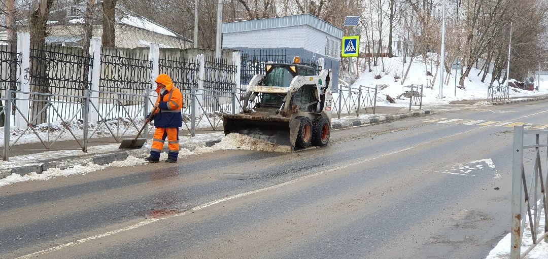 Дзержинский, уборка улиц, снегопады, коммунальная техника, ЖКХ, Подмосковье