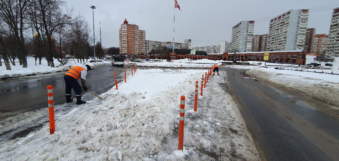 Дзержинский, уборка улиц, снегопады, коммунальная техника, ЖКХ, Подмосковье