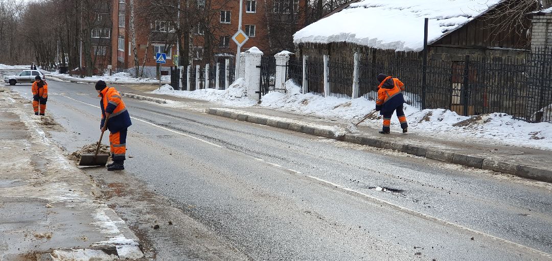 Дзержинский, уборка улиц, снегопады, коммунальная техника, ЖКХ, Подмосковье