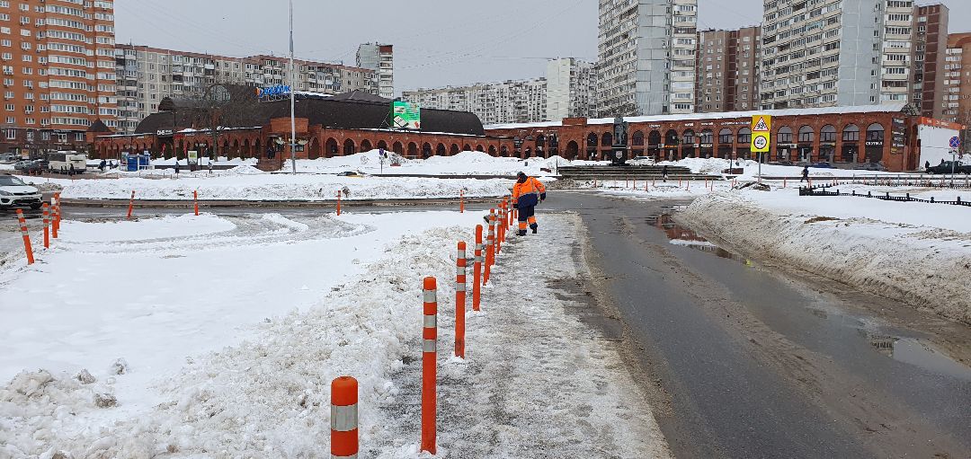Дзержинский, уборка улиц, снегопады, коммунальная техника, ЖКХ, Подмосковье