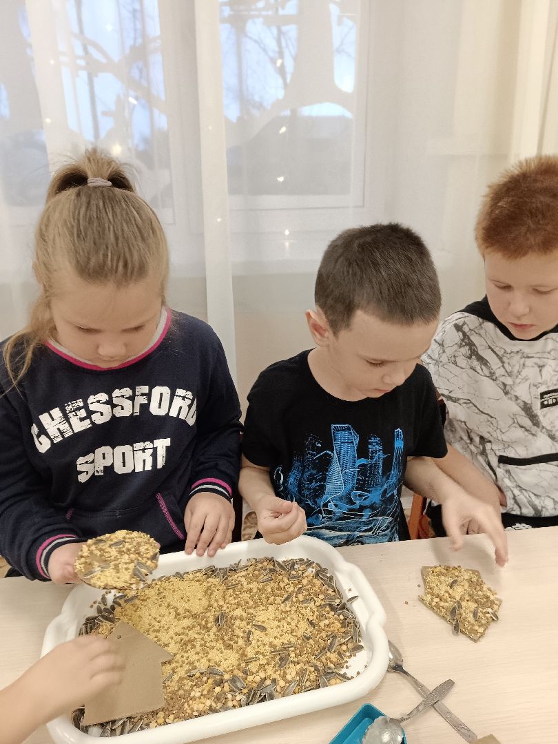 пушкино, птицы, кормление птиц, детсад,