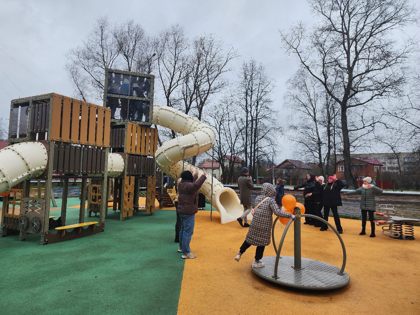 Серпухов, Подмосковье, детская площадка, программа губернатора, поселок Большевик,