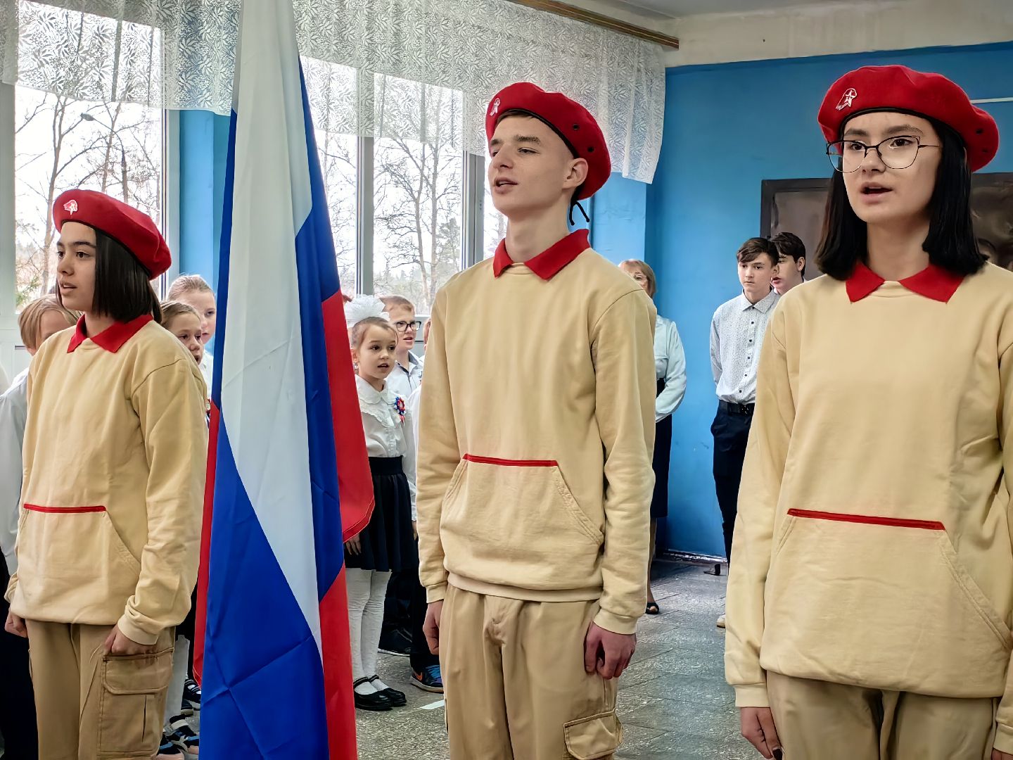 бюст, открытие, школа, отряд Альфа,