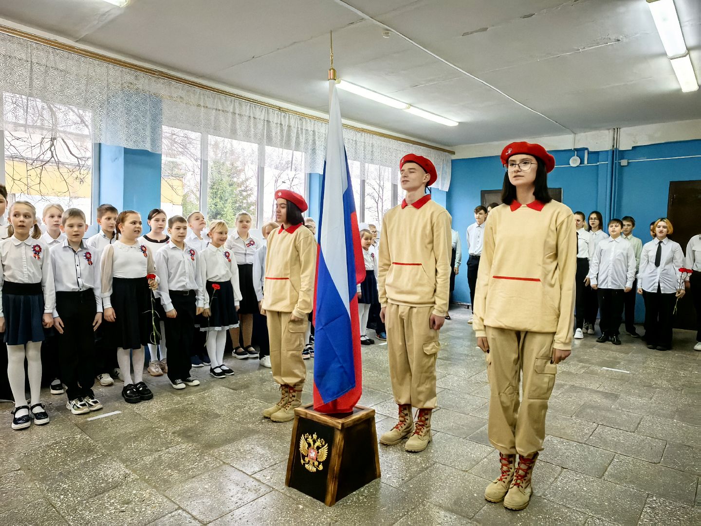 бюст, открытие, школа, отряд Альфа,