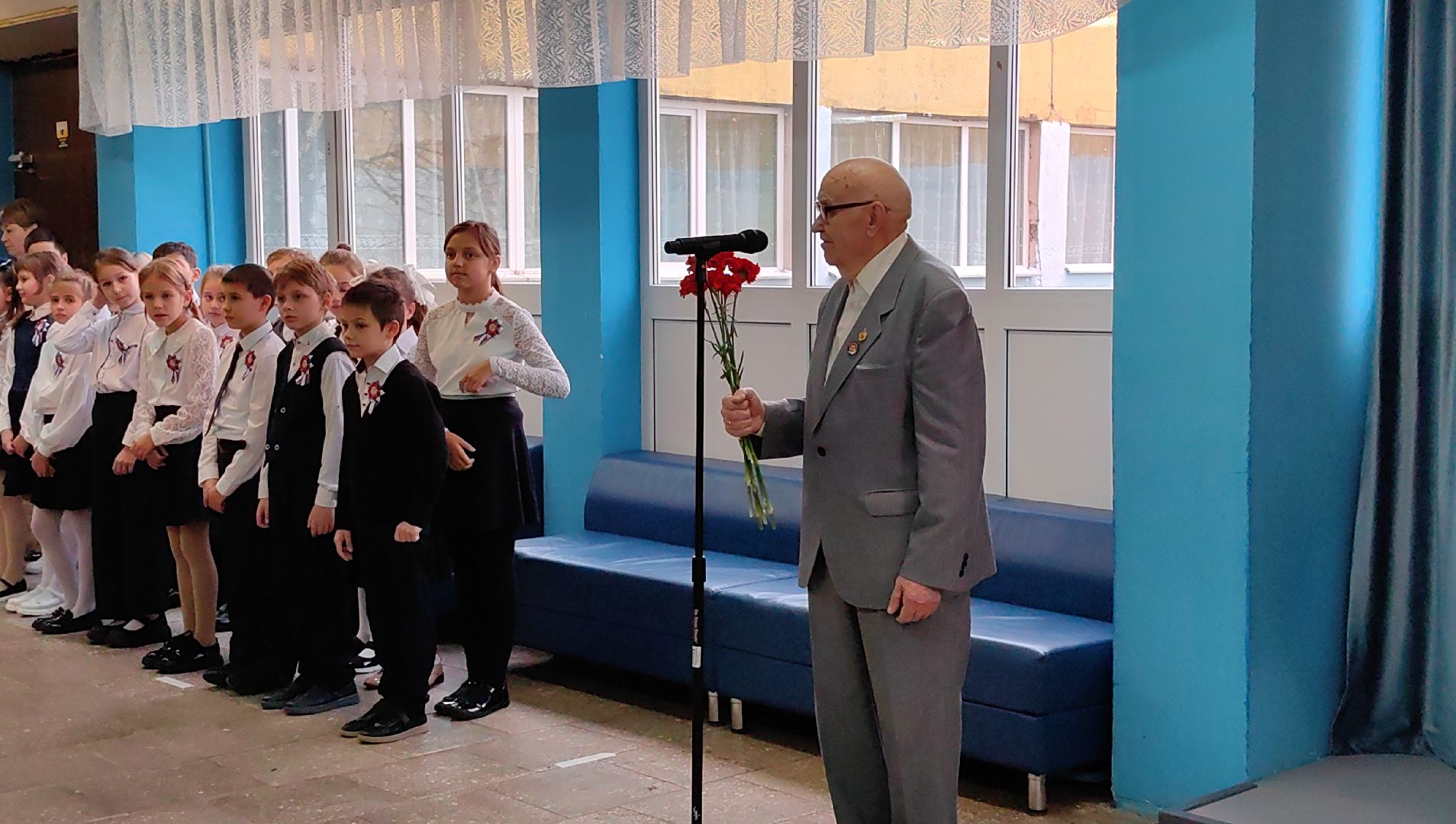 бюст, открытие, школа, отряд Альфа,