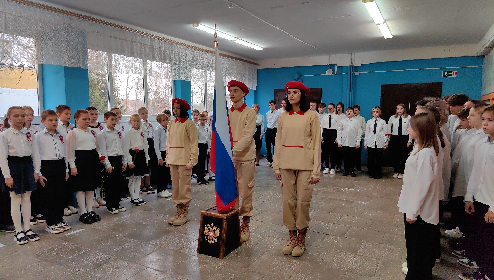 бюст, открытие, школа, отряд Альфа,