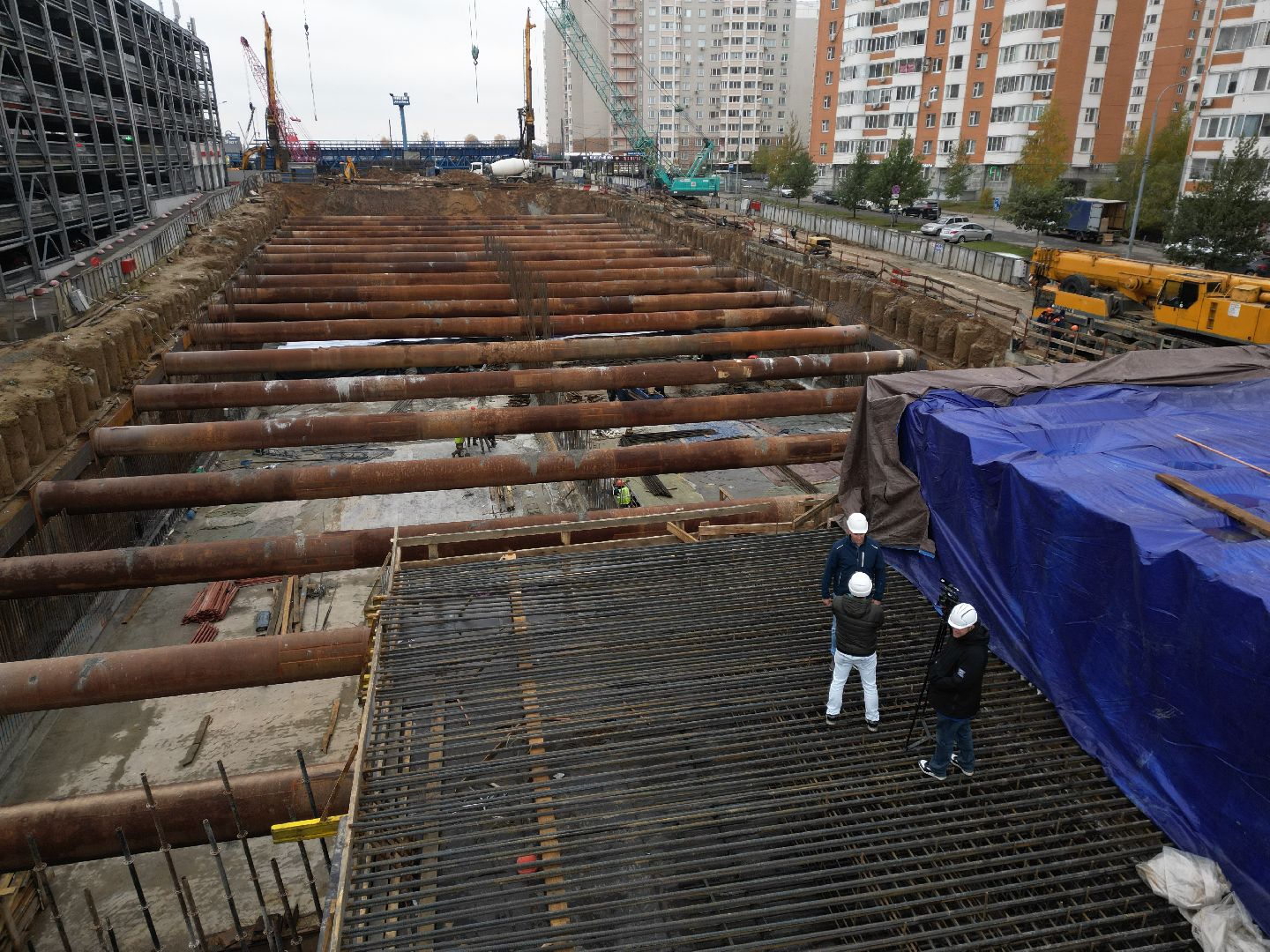 видное, ЮЛА, дороги, строительство, видео с коптера,