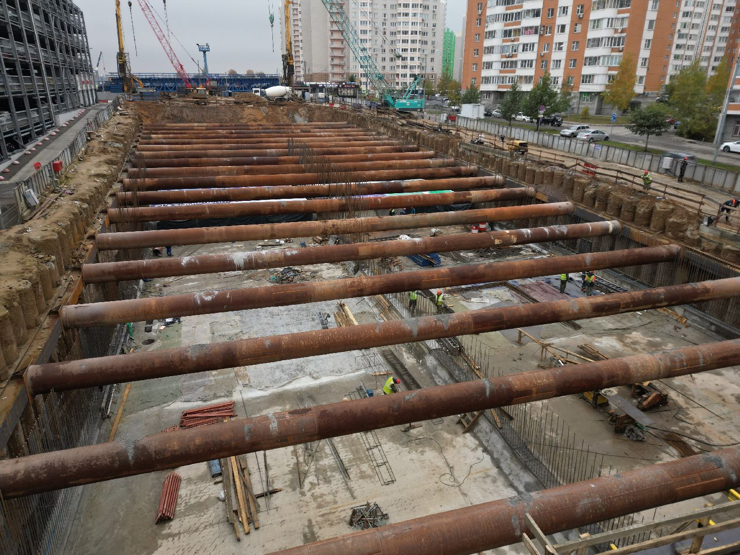 видное, ЮЛА, дороги, строительство, видео с коптера,