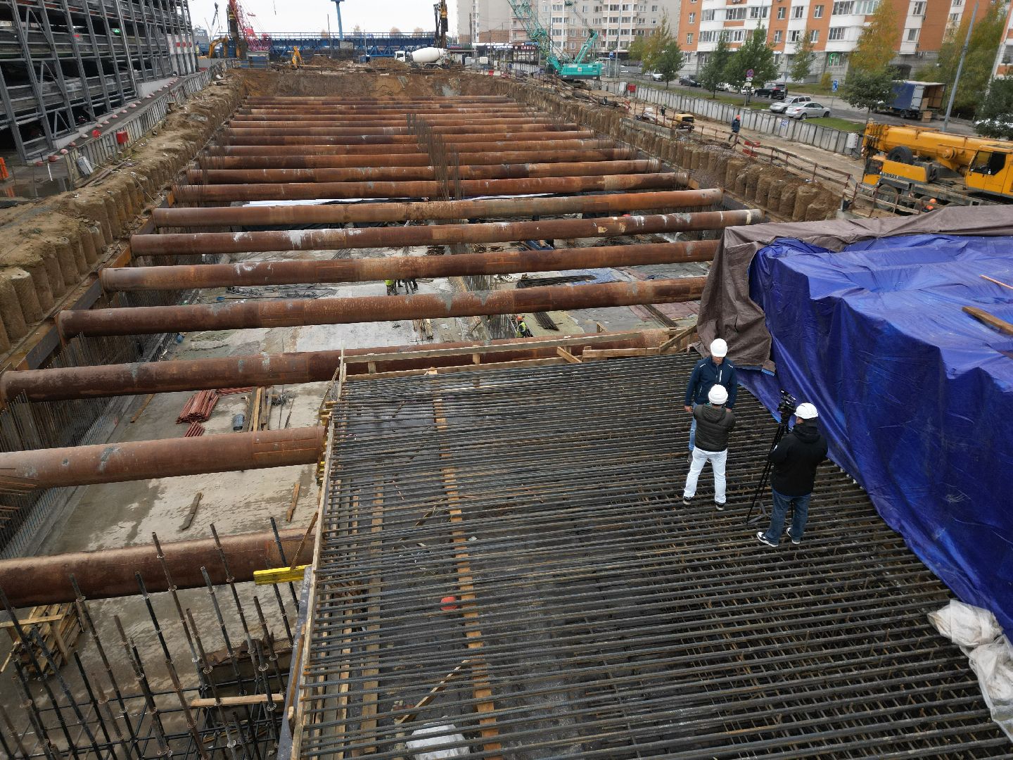 видное, ЮЛА, дороги, строительство, видео с коптера,