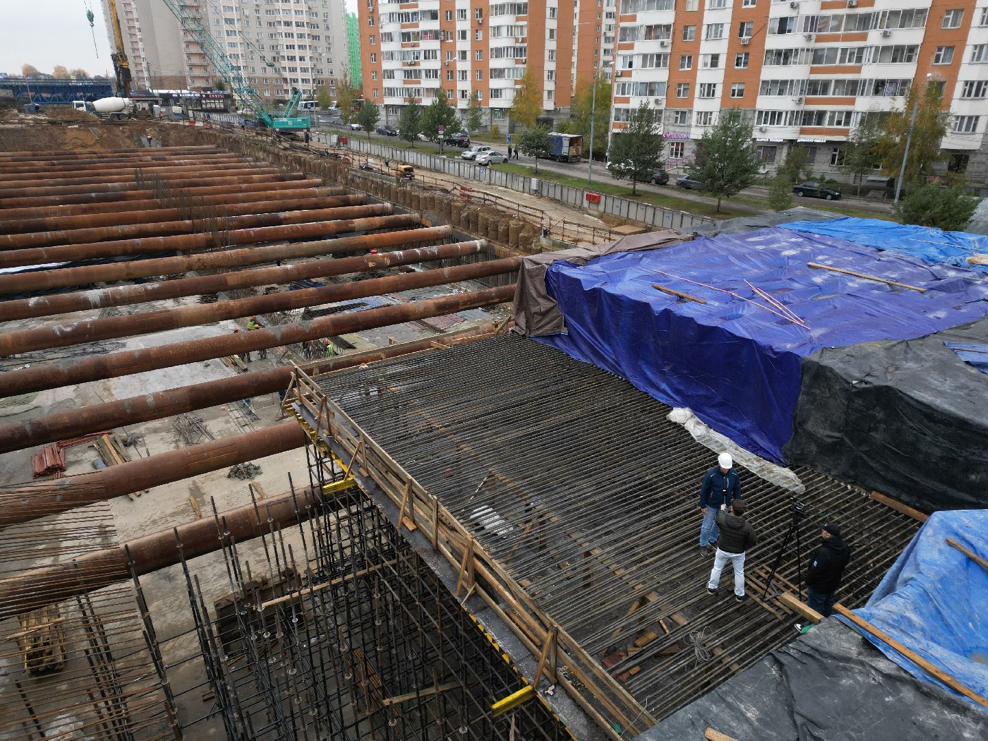 видное, ЮЛА, дороги, строительство, видео с коптера,