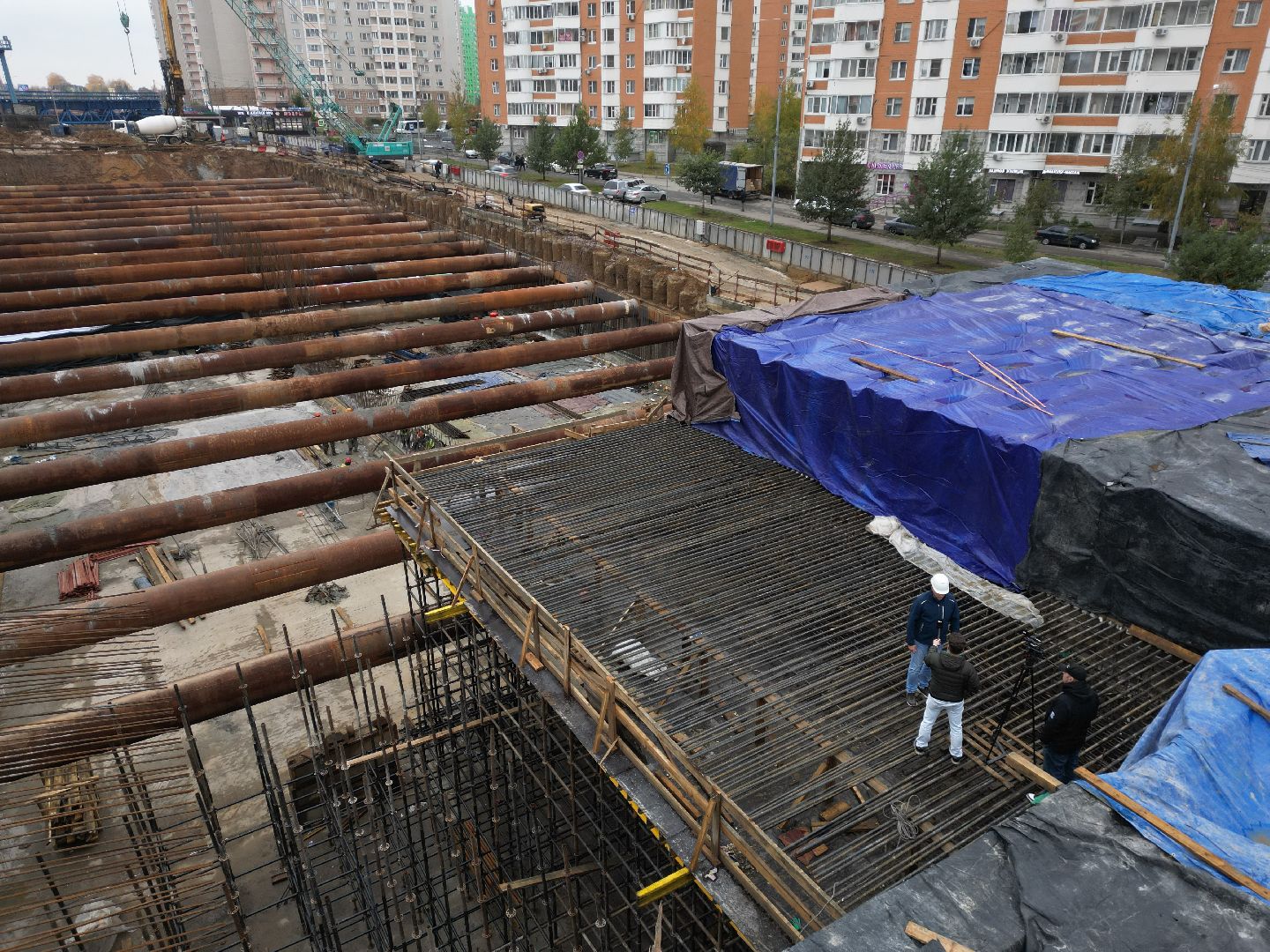 видное, ЮЛА, дороги, строительство, видео с коптера,