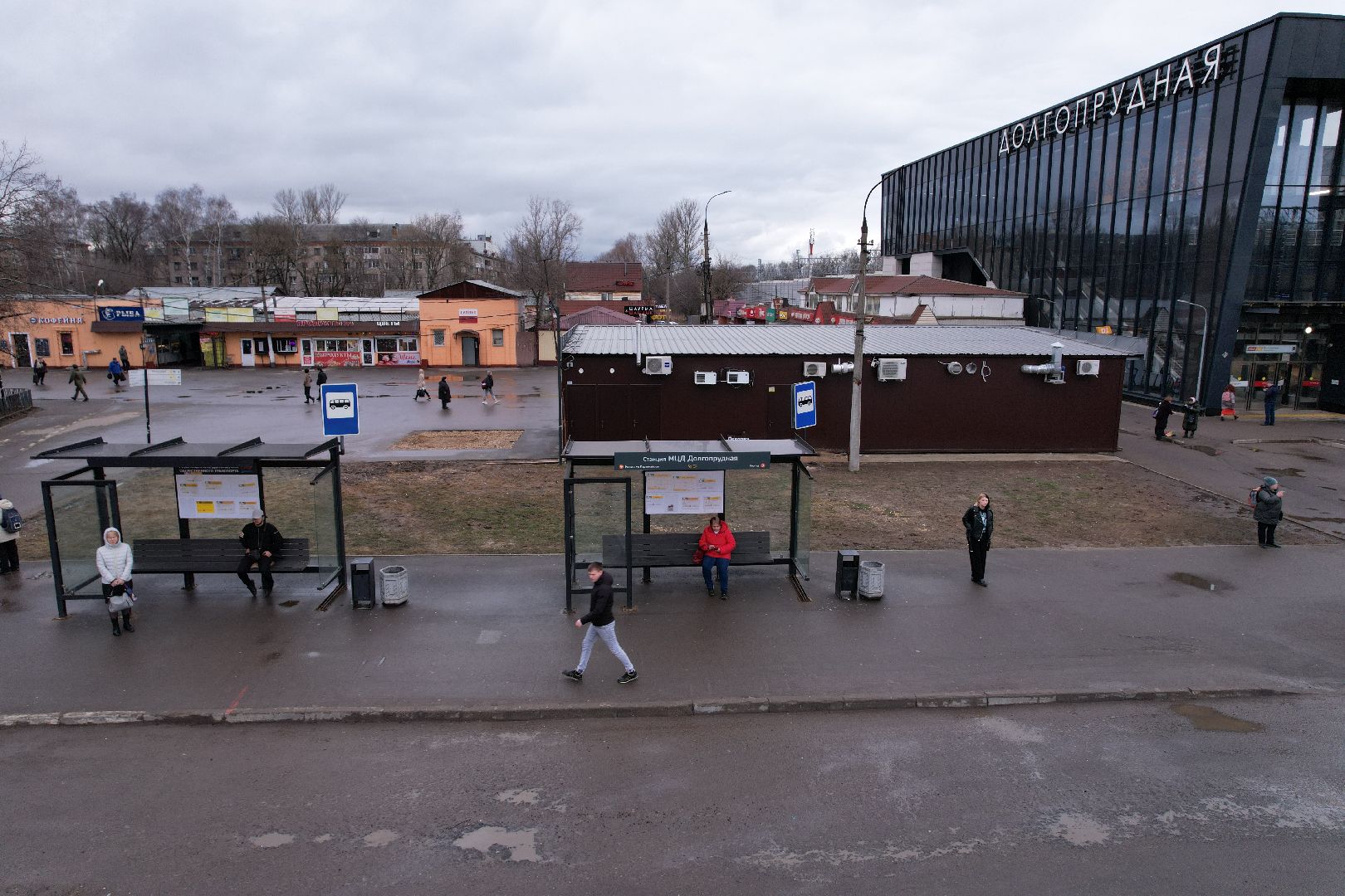 видео с коптера, долгопрудный, МЦД-1, транспорт,