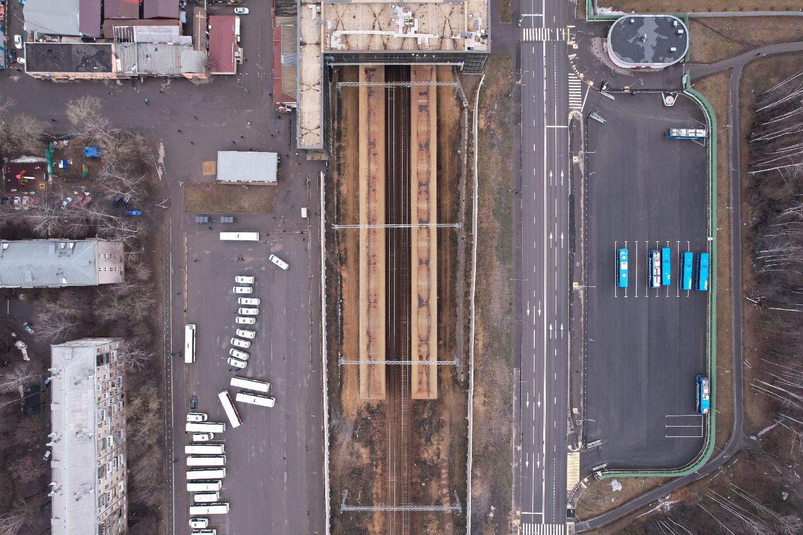 видео с коптера, долгопрудный, МЦД-1, транспорт,