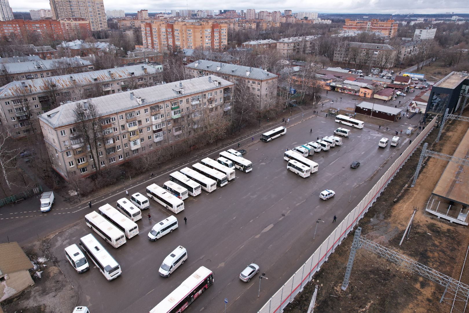 видео с коптера, долгопрудный, МЦД-1, транспорт,