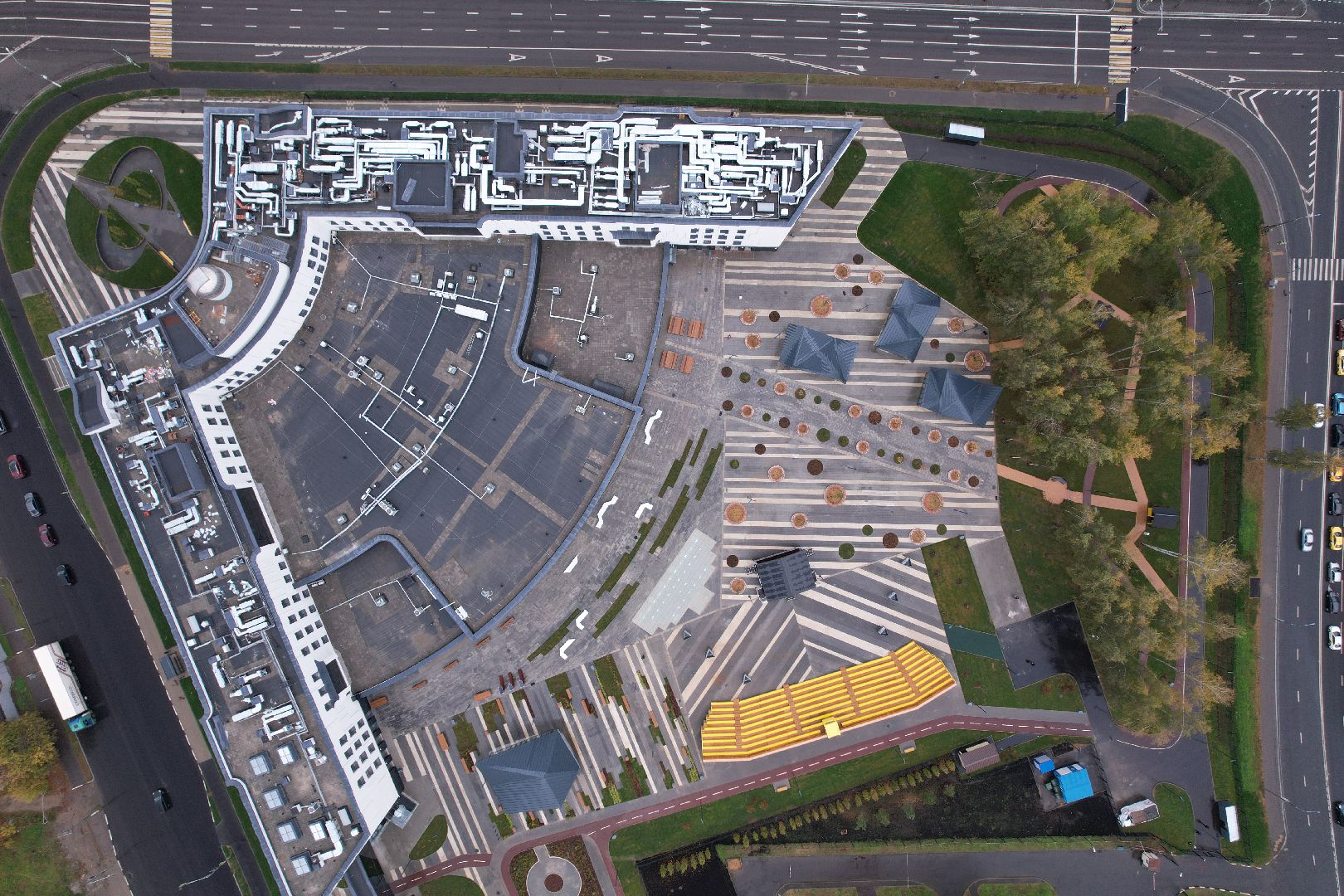 Долгопрудный, физтех, видео с коптера,