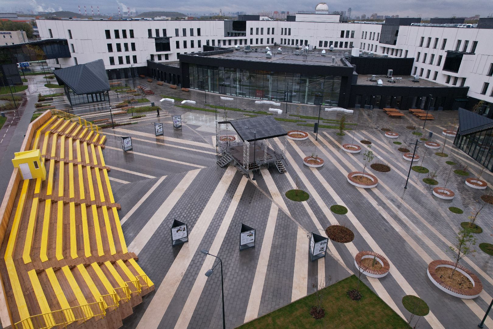 Долгопрудный, физтех, видео с коптера,