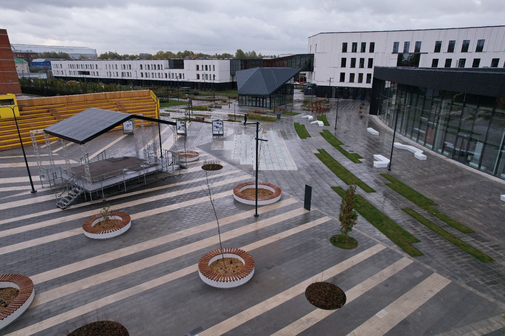 Долгопрудный, физтех, видео с коптера,