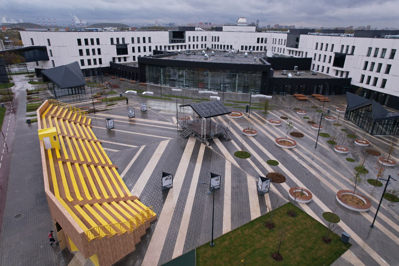 Долгопрудный, физтех, видео с коптера,