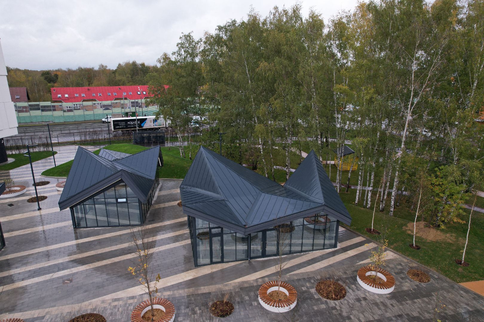 Долгопрудный, физтех, видео с коптера,