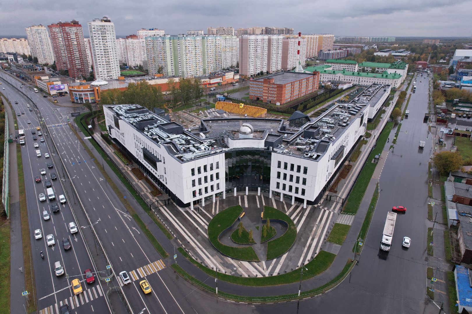 Долгопрудный, физтех, видео с коптера,