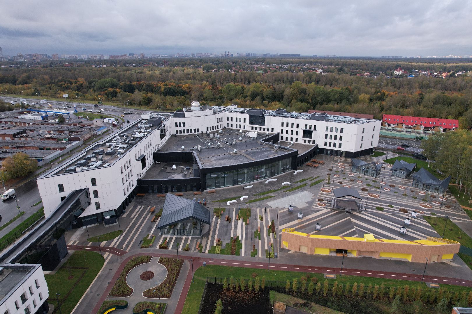 Долгопрудный, физтех, видео с коптера,