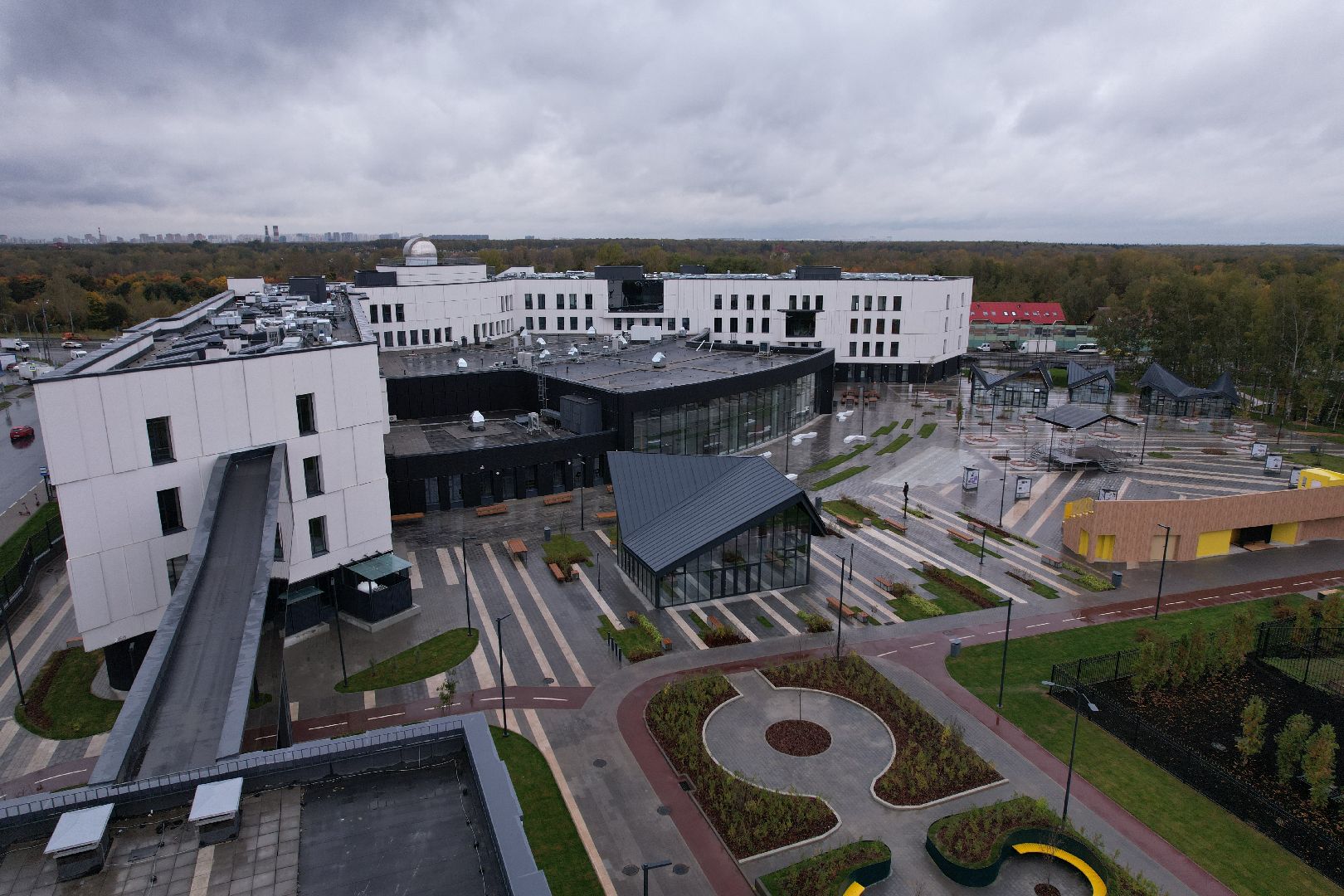 Долгопрудный, физтех, видео с коптера,